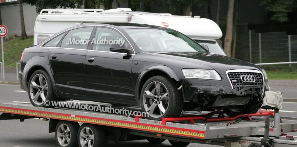 Audi A7, modèle 2011 souffre d'accident pendant les essais.
