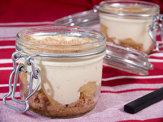 Dessert poires/spéculoos et caramel