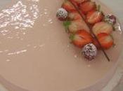 Gateau: entremet fraise charlotte chocolat