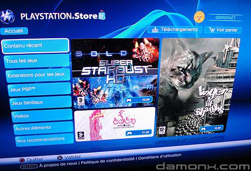 Mise à Jour PS Store 9 Octobre 2008