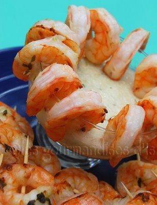 Crevettes grillées noix coco
