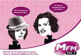 Nouvelle campagne publicitaire pour Mfm avec Armelle (vidéo)