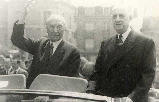 Sous le signe de De Gaulle et d'Adenauer..