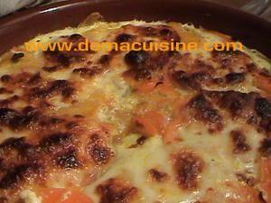 Gratin de potiron et carotte