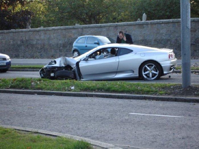 Accident Ferrari