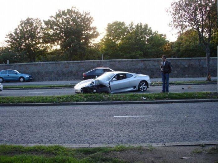 Accident Ferrari