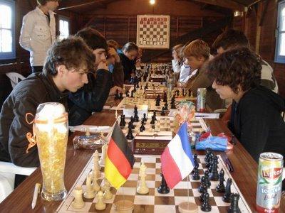 La rencontre France - Allemagne © fédération française des échecs