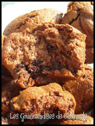 Muffins Chocolat, Noix de Pécan et Miel