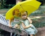 enfants parapluie