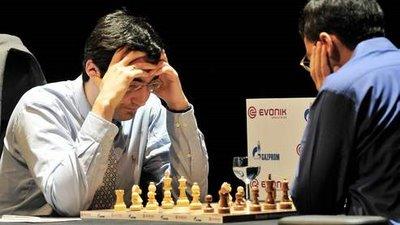 Kramnik contre Anand - Crédits photo : AFP 