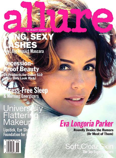 Eva Longoria fait la couverture d'Allure - Novembre 2008 - Paperblog