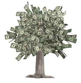 Objets pub, le best of : et si l’argent poussait sur les arbres ?