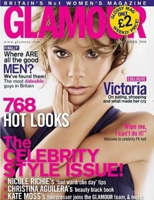 Victoria Beckham toute belle en Une de Glamour