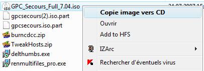 ISO Recorder - Gravez un fichier image ISO