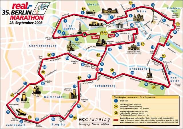 35ème Marathon Berlin l’intérieur