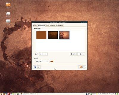 Ubuntu 8.10 Intrepid Ibex nouveau fond d’écran
