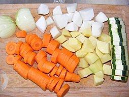 Soupe aux légumes variés.