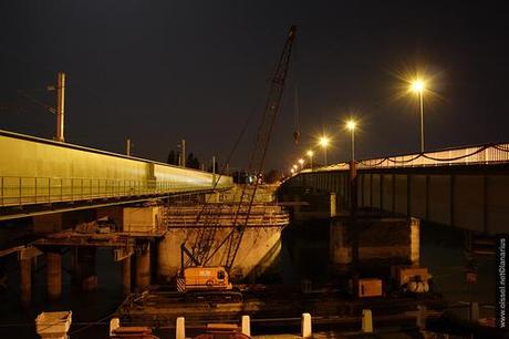 Le chantier du pont SNCF (12 oct.)