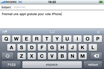 firemail Écrivez vos courriels en mode paysage sur l’iPhone avec Firemail 