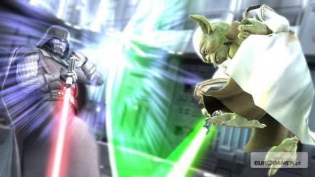 Yoda et Darkvador ensemble sur PS3 dans Soulcalibur 4