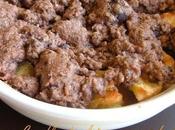 Crumble croustillant chocolat pommes fondantes