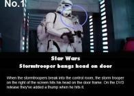 Les boulettes du cinéma en images un soldat de star wars qui se prend une porte