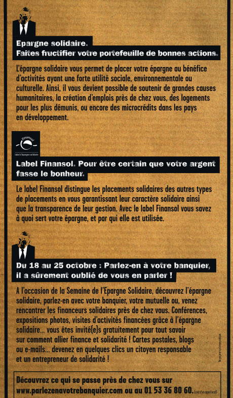 Epargne et finance solidaires??? Ecolo-Info ACT’Sense #26