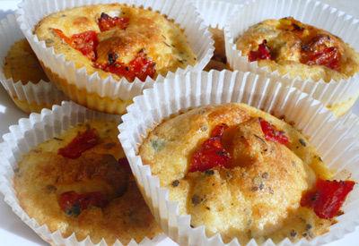 Mini-clafoutis (thon-câpre-poivron)