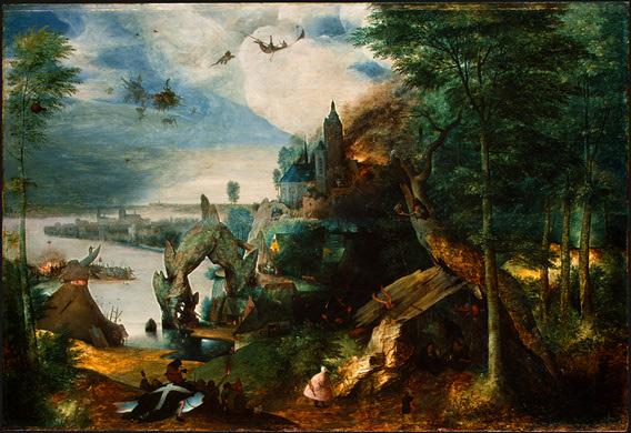 La tentation de Saint Antoine, par Brueghel