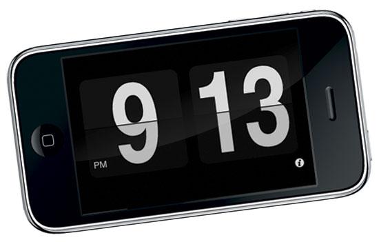 Flip Clock : Un écran de veille classe pour iPhone | À Découvrir