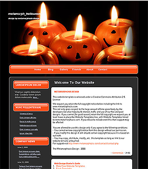 Thème WordPress Metamorph Helloween