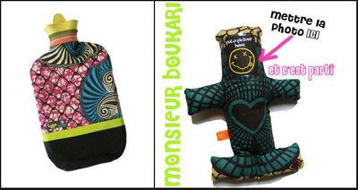 Bouillotte et poupée vaudou Lygo