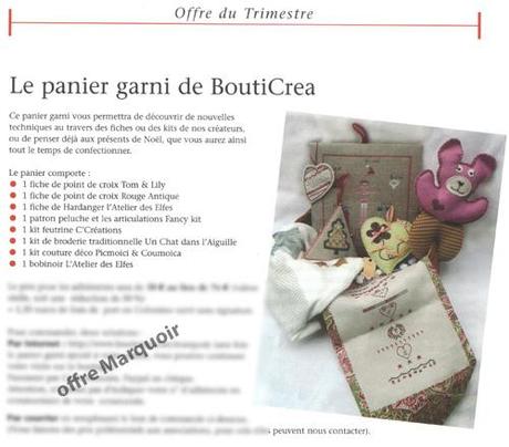 BoutiCréa dans Le Marquoir n°63 - Automne 2008 article bouticrea marquoir n°63