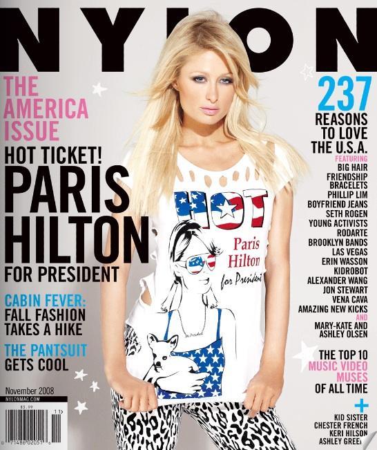 Paris Hilton for President dans Nylon