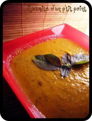 Potage de potiron Hokkaido, patate douce et lait de coco - Le graal