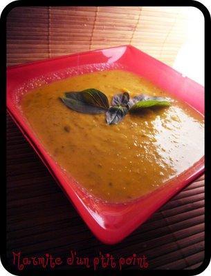 Potage de potiron Hokkaido, patate douce et lait de coco - Le graal