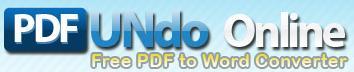 Convertir un PDF en format Word avec PDF Undo Online