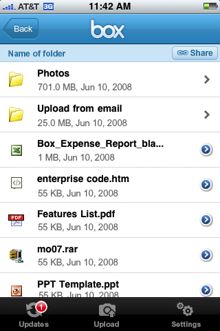 Box.net iPhone