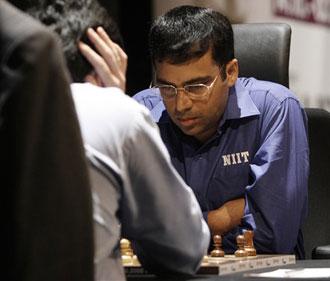 Championnat du Monde Anand-Kramnik Ronde 8 resultat