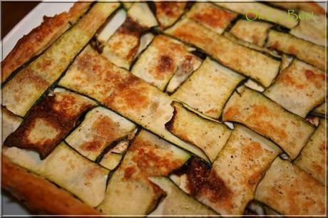 Tarte aux courgettes, figues, féta et cannelle