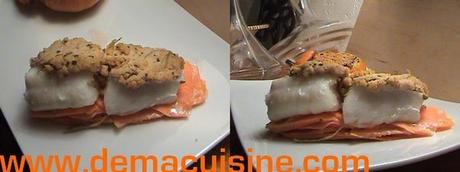 Papillote de cabillaud, amandes et citron vert