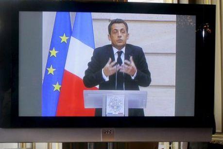 Nicolas Sarkozy, lors d'un discours à l'Elysée, en juin dernier.