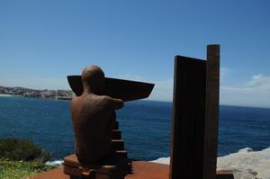 Sculpture by the sea.