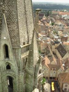 Chartres vue de l'église