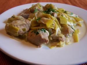 Ragoût de veau aux poireaux