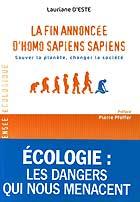 La fin annoncée d'Homo sapiens sapiens - Achat Nature