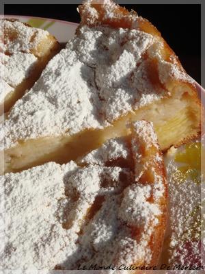 Gateau invisible aux pommes et poires