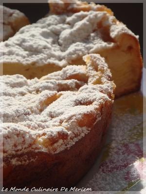 Gateau invisible aux pommes et poires