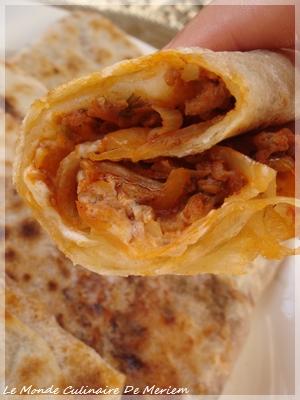 Mahjouba - Crepes algeriennes farcies