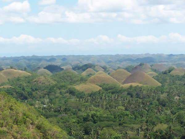 Les collines de chocolat aux Philippines